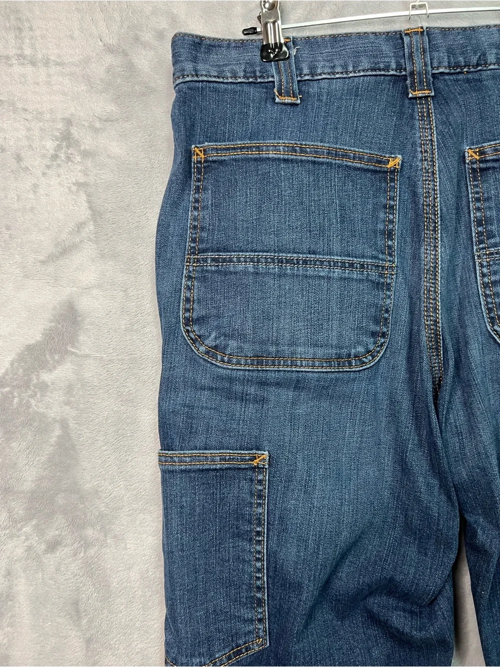 Carhartt Rugged Flex Relaxed Fit Utility Jeans Mens 32x30 Blue Work Denim BD2808